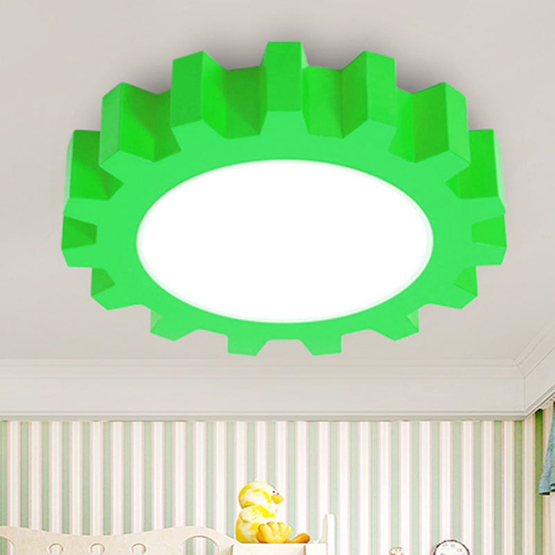 Metal Gear Ceiling Mount Light Cartoon LED Ceiling Light for Kindergarten