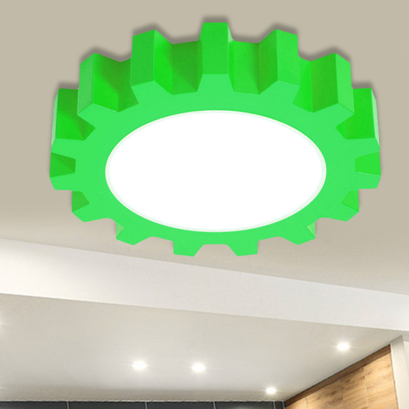 Metal Gear Ceiling Mount Light Cartoon LED Ceiling Light for Kindergarten
