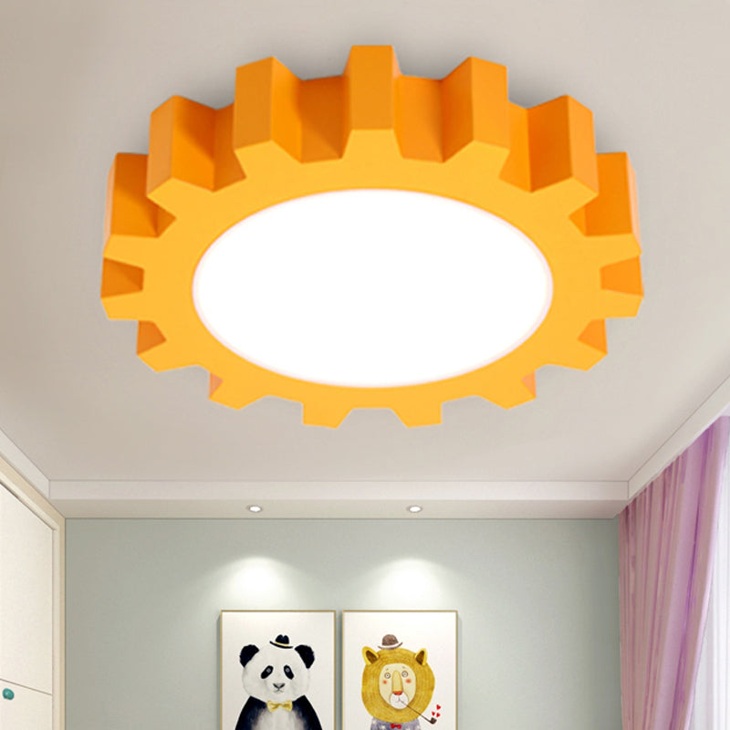 Metal Gear Ceiling Mount Light Cartoon LED Ceiling Light for Kindergarten