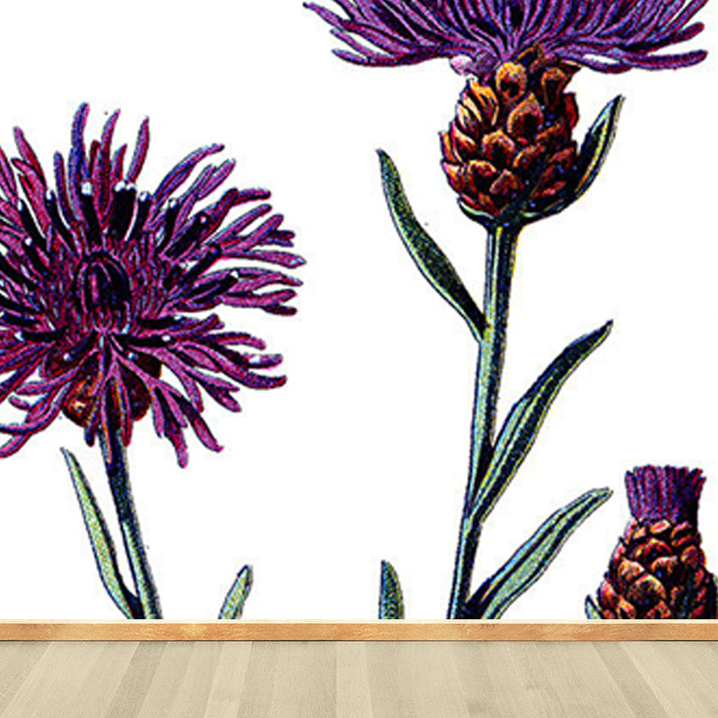 Purple Florentine Mural Wallpaper for Decoration Modern Living Room Wall Covering