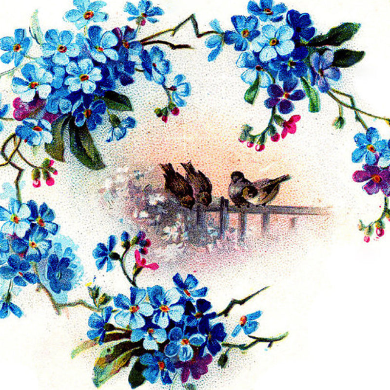 Big Flowers and Bird Mural Wallpaper Decorative Modern Girls Bedroom Wall Covering