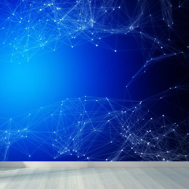 Abstract Pattern Mural Decal Modern Non-Woven Textured Wall Covering in Pastel Color