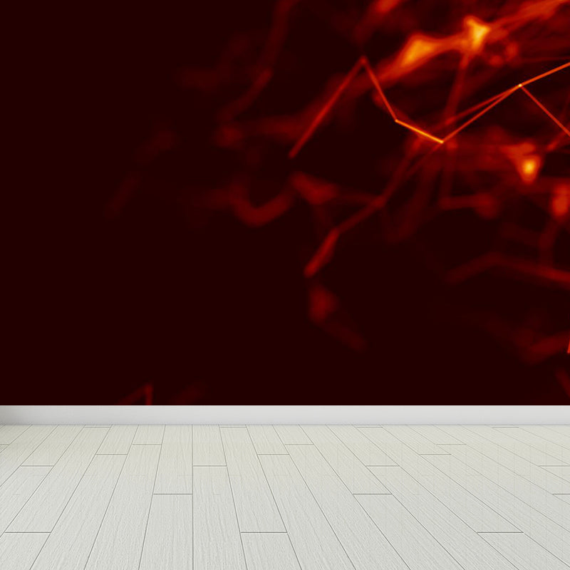 Abstract Pattern Mural Decal Modern Non-Woven Textured Wall Covering in Pastel Color