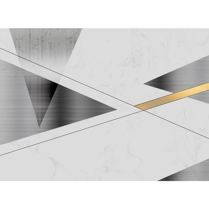 Pastel Color Graphic Mural Decal Moisture Resistant Modern Bathroom Wall Covering