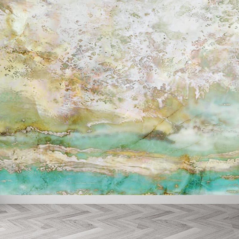 Illustration Style Abstract Mural Giant Wall Covering for Dining Room, Custom Printed