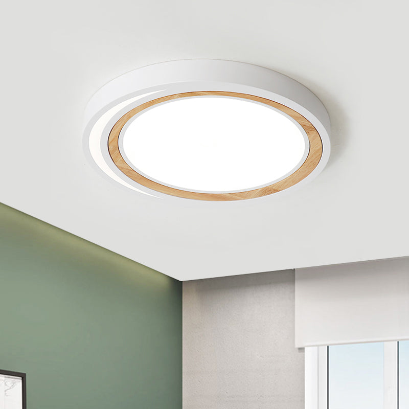 Acrylique Circle LED Ceiling Mount Light Macaron Style Ceiling Lamp for Boys Girls Bedroom