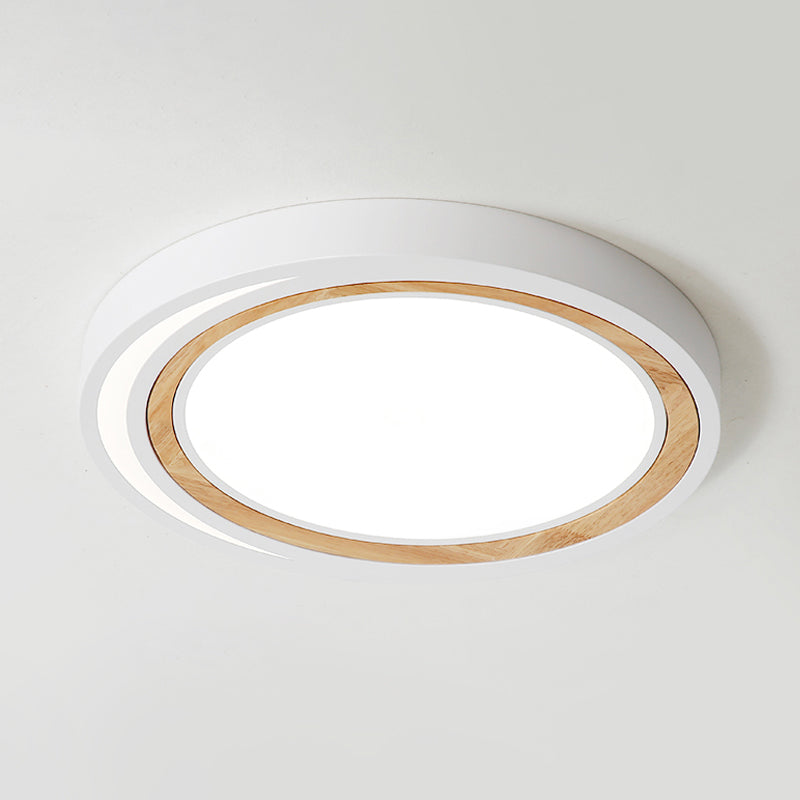Acrylique Circle LED Ceiling Mount Light Macaron Style Ceiling Lamp for Boys Girls Bedroom