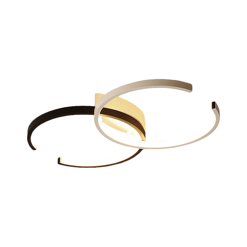 Double-C acrylique près du minimalisme de lampe au plafond
