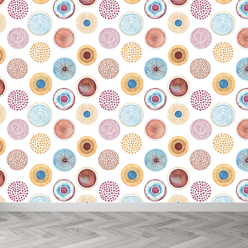 Big Dandelions Wallpaper Mural Modern Novelty Flower Print Wall Covering in Pastel Color