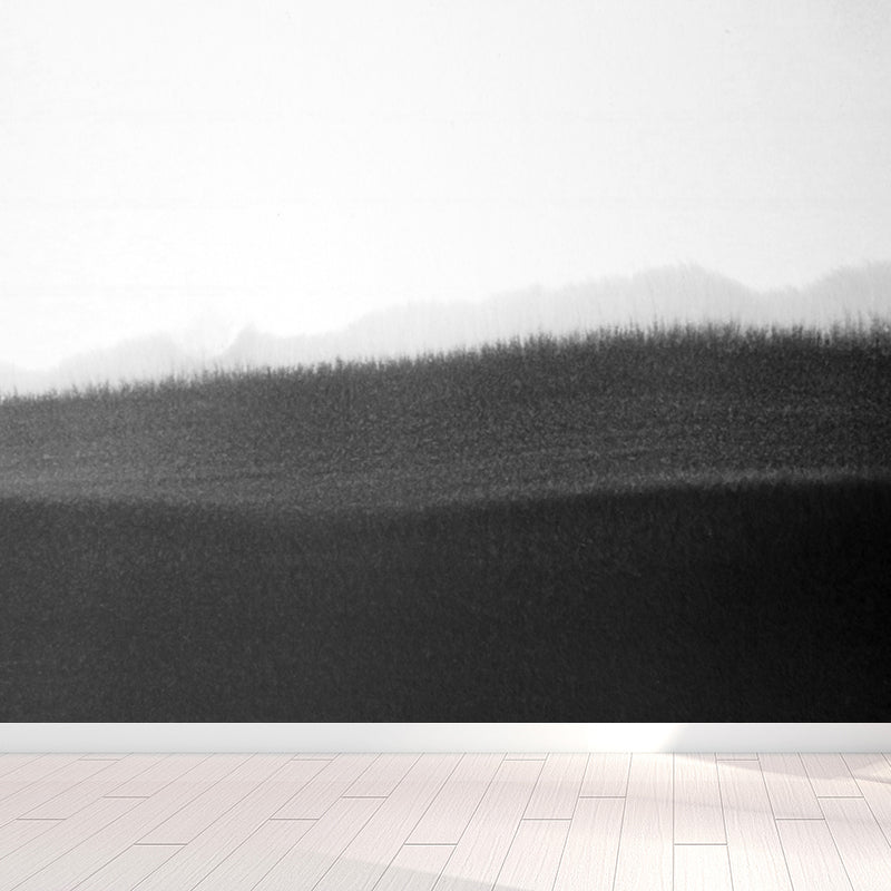 Big Ink Painting Mural Wallpaper Minimalism Abstract Wall Art in Black and White