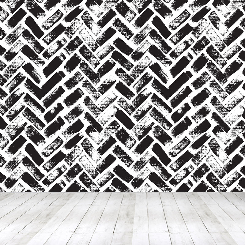 Full Size Botanical Mural Wallpaper Moisture Resistant Modern Bedroom Wall Covering