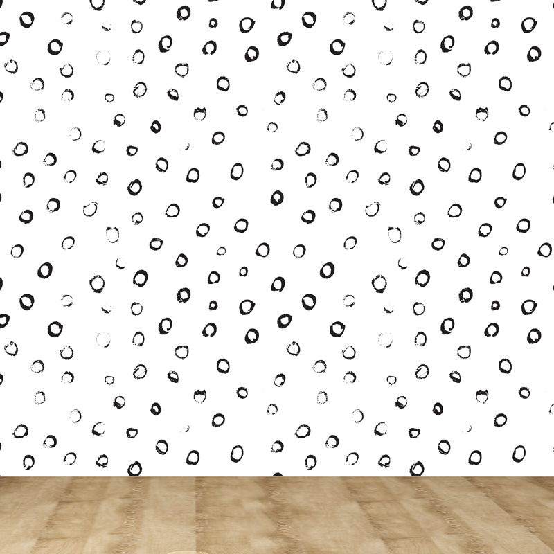 Full Size Botanical Mural Wallpaper Moisture Resistant Modern Bedroom Wall Covering