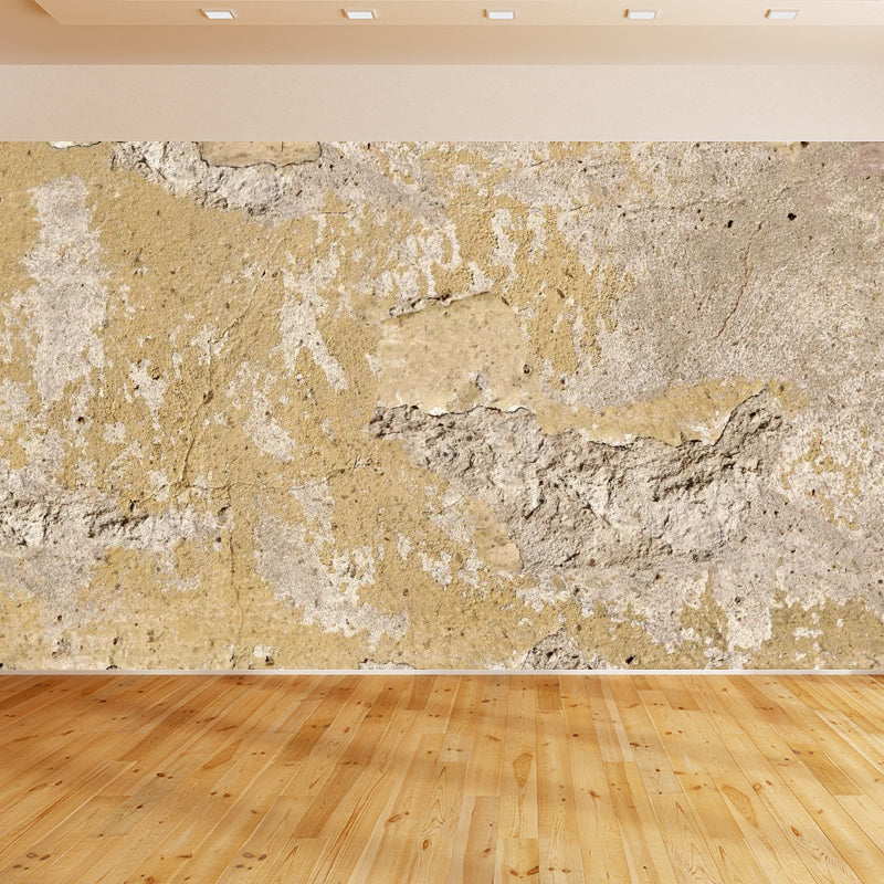 Scratched Wall Mural Decal Pastel Color Industrial Style Wall Covering for Boys Room