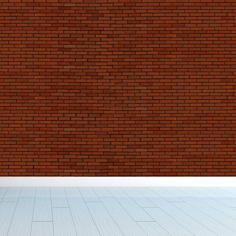 Steampunk Brick Look Wallpaper Muurschildering voor Restaurant Custom Wall Decor in donkere kleur