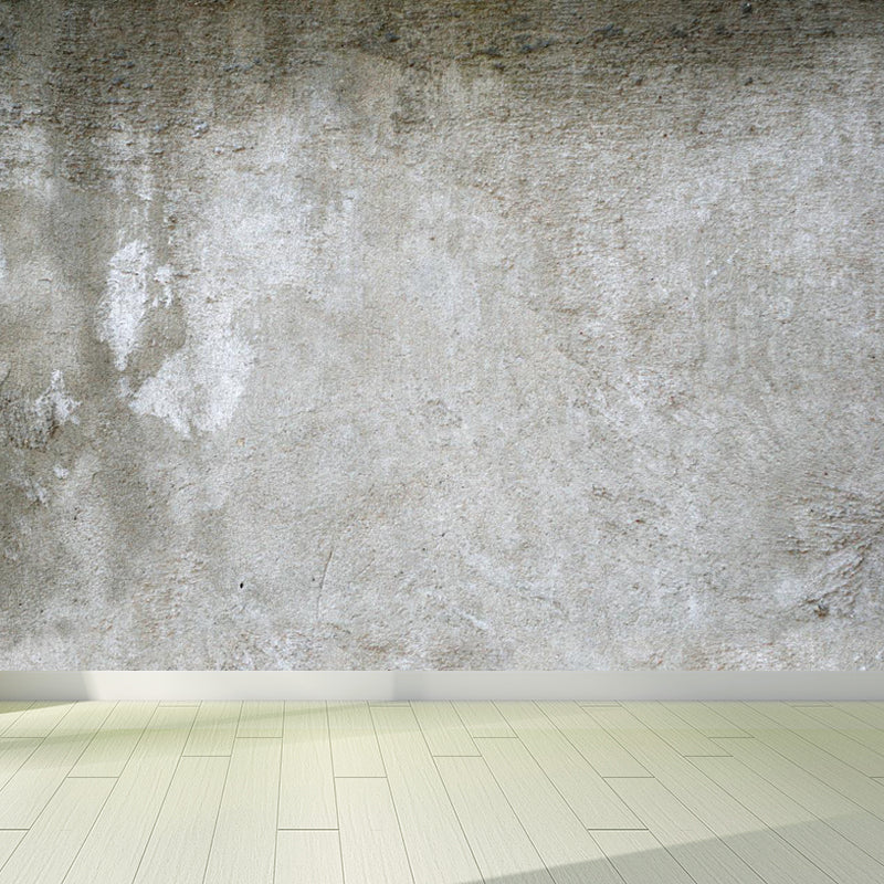 Shabby Stone Mural Wallpaper for Living Room, Light Color, Custom Size Available