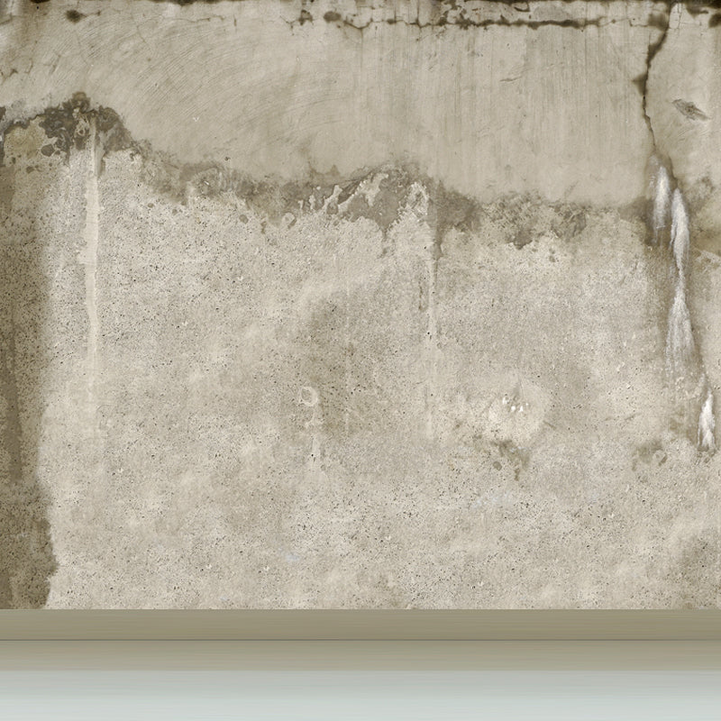 Industrial Scratches Wall Paper Mural Dark Color Water Resistant Wall Art for Garage