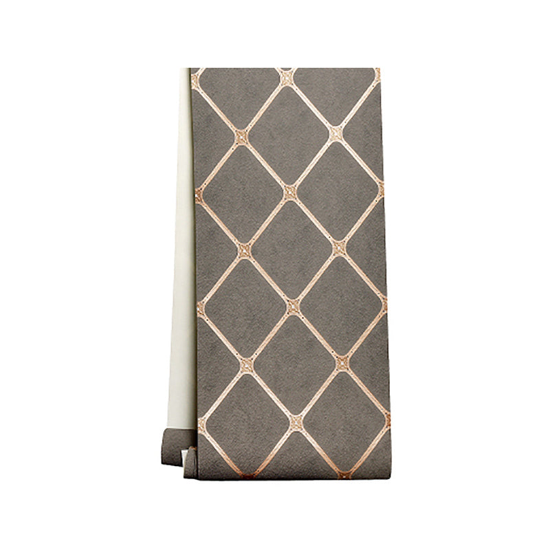 Neutral Color 20.5" x 33' Flock Stain-Resistant Harlequin Flock Wallpaper