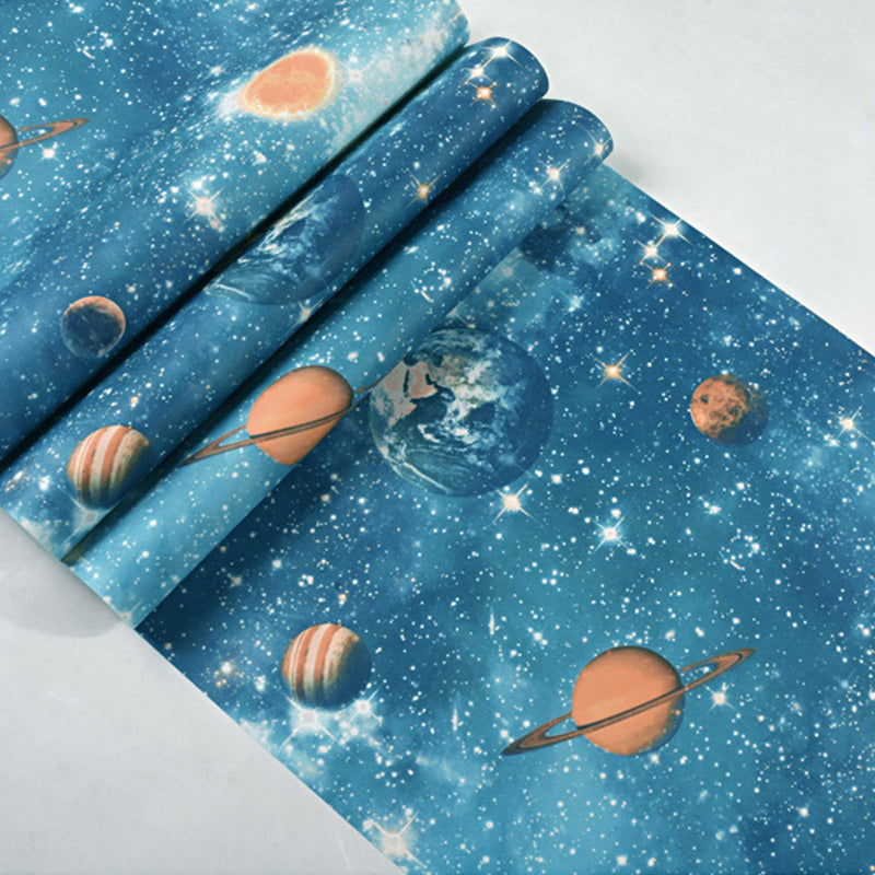 31-foot x 20.5-inch Contemporary Horoscope and Universe Wallpaper for Children, Non-Pasted