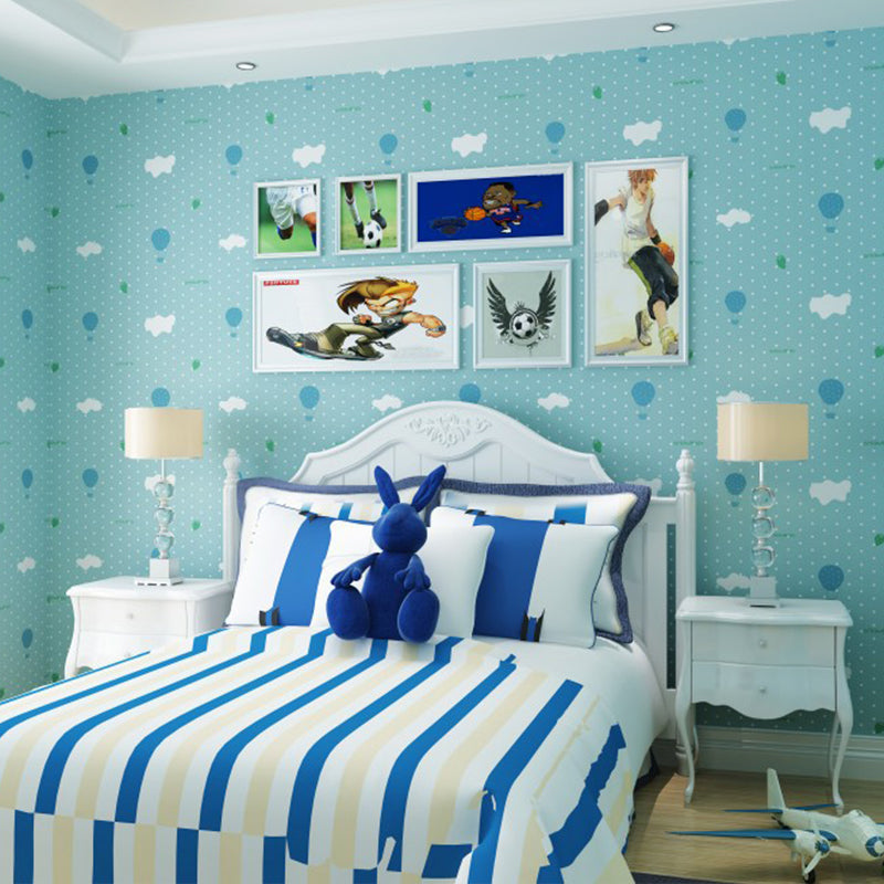 20.5"W x 33'L Romantic Minimalist Cartoon Balloon Non-Pasted Wallpaper for Girls