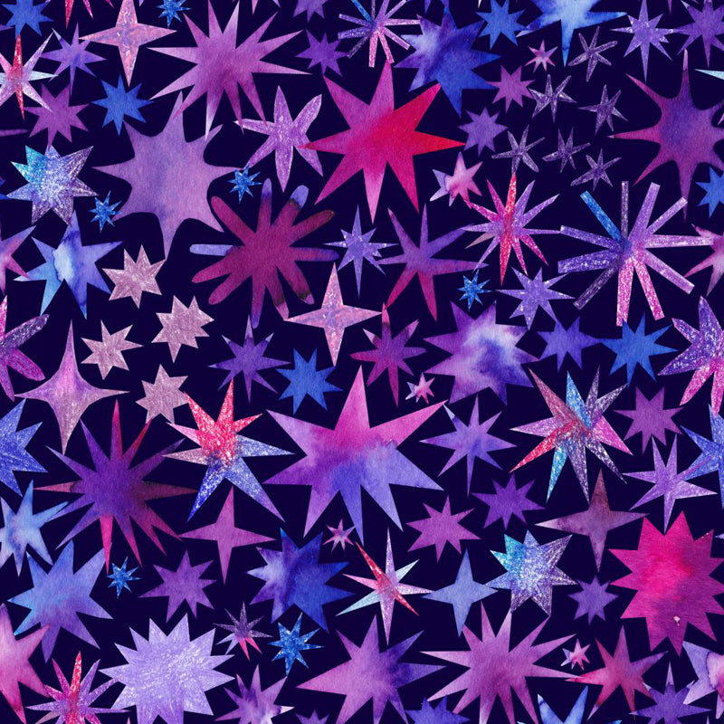 Bright Color Cosmos Wall Mural Stain-Proofing Contemporary Kids Bedroom Wall Decor