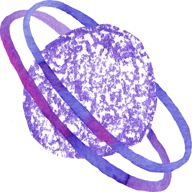 Science Fiction Universe Sphere Mural Bright Color Waterproofing Wall Covering for Bedroom