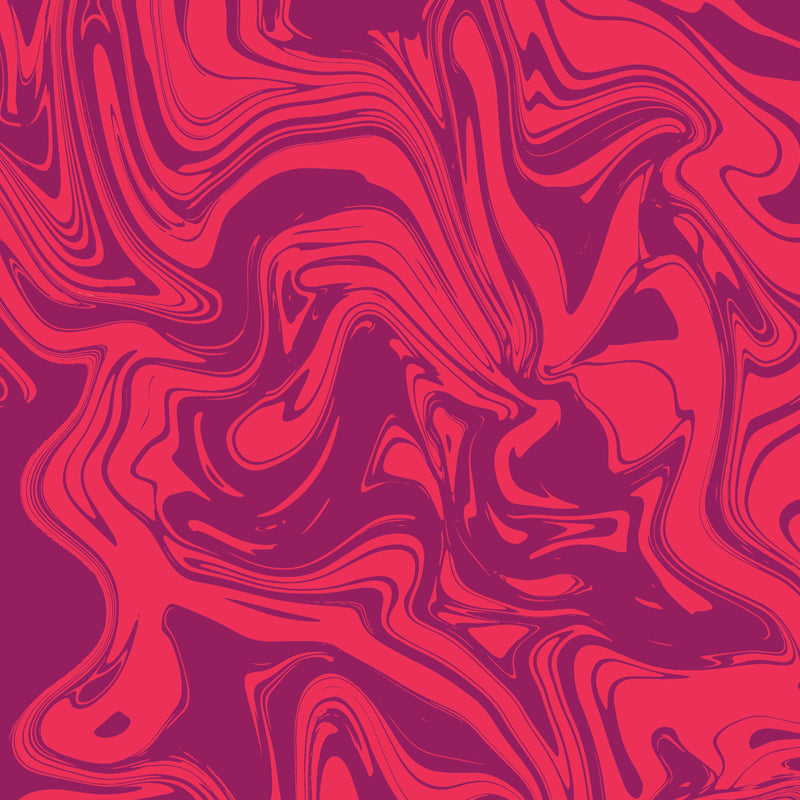 Illustration Waves Print Mural Wallpaper Large Wall Covering for Living Room, Custom Made