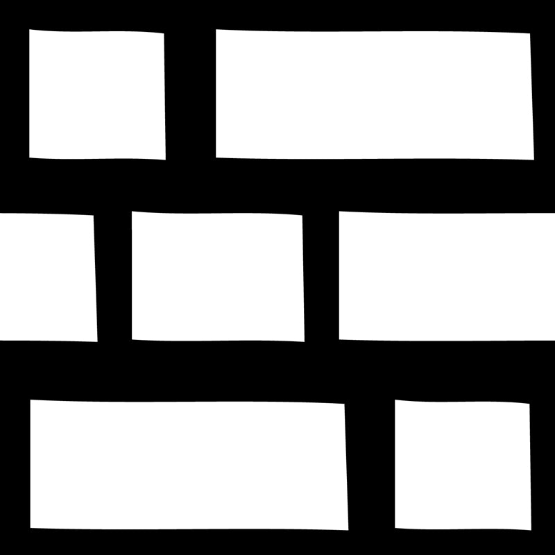 Contemporary Geometrical Wallpaper Mural Black and White Washable Wall Decor for Room