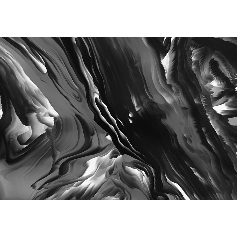 Black Explosion Effect Mural Decal Abstract Modern Moisture Resistant Wall Decor