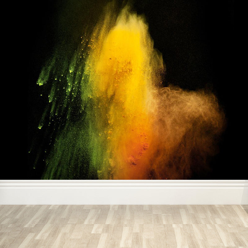 Whole Bursting Powder Wallpaper Mural Modern Beautiful Abstract Wall Decor in Multi-Color