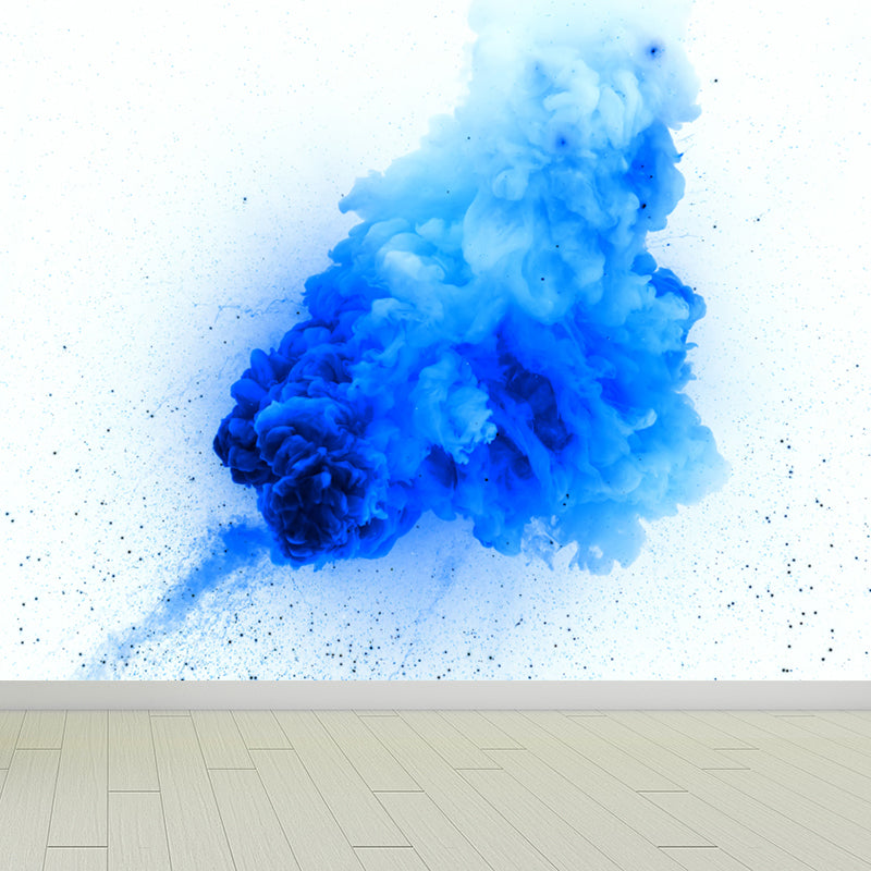 Slow Motion Explosion Scene Mural Modern Moisture Resistant Bedroom Wall Decor, Custom Made