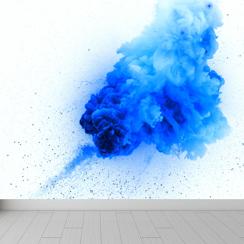 Slow Motion Explosion Scene Mural Modern Moisture Resistant Bedroom Wall Decor, Custom Made