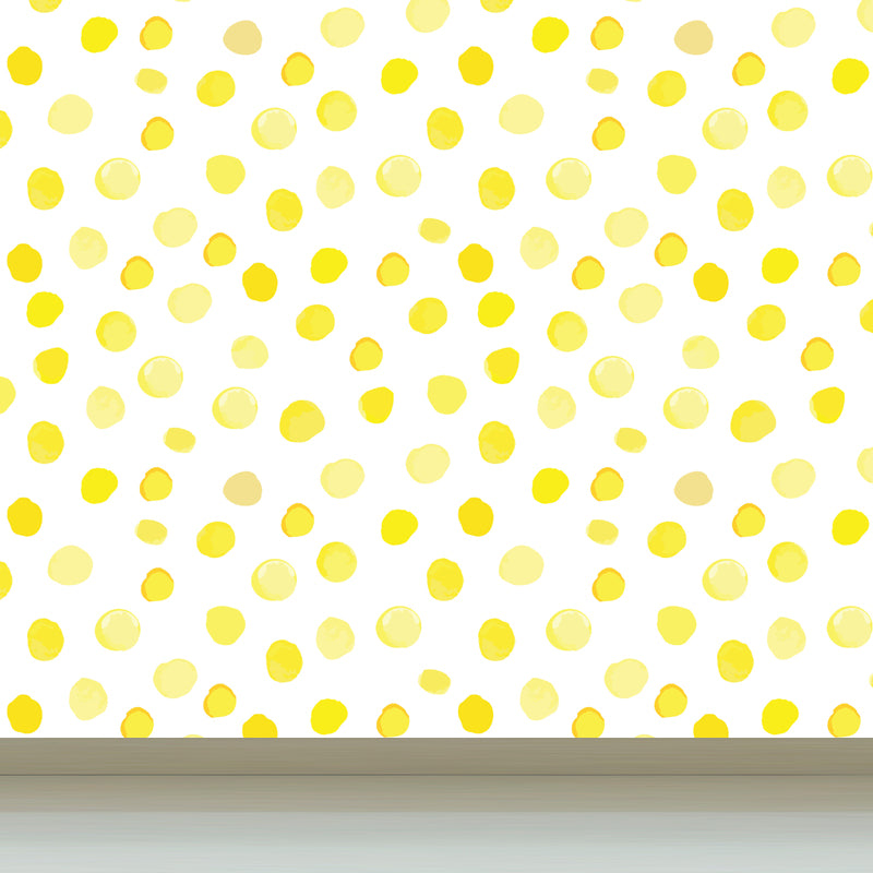 Flower and Leaf Print Mural Modern Waterproof Girls Bedroom Wall Art, Custom Size