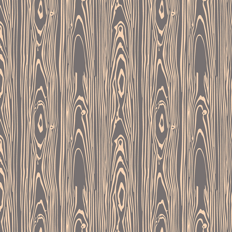 Illustration Wood Look Mural Wallpaper Whole Wall Decor for Living Room, Custom-Print