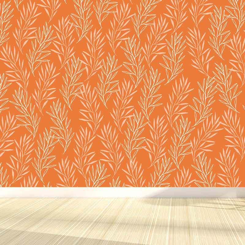 Peinture murale à motif floral de couleur pastel, résistante aux taches, décoration murale élégante pour chambre de filles