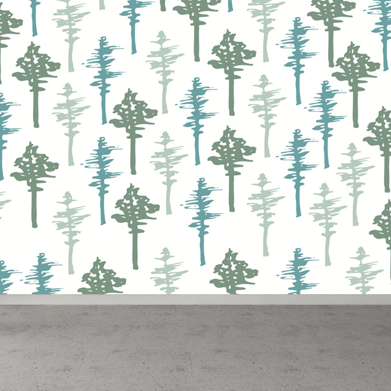 Big Leaves Print Wall Mural Decal Modern Stylish Botanic Wall Decor in Light Color