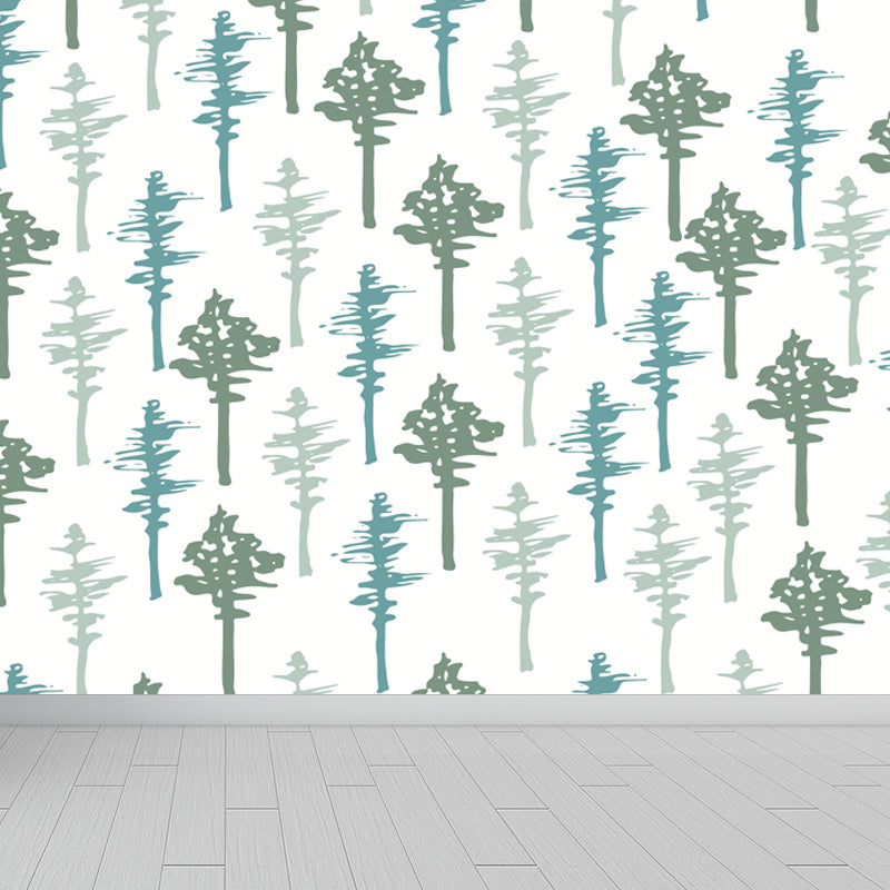 Big Leaves Print Wall Mural Decal Modern Stylish Botanic Wall Decor in Light Color