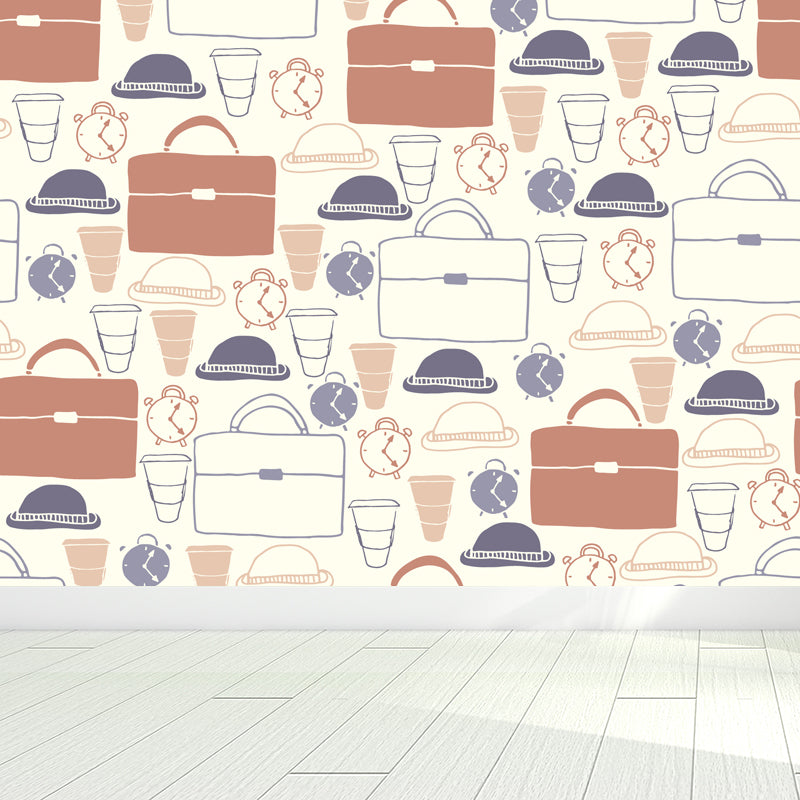 Whole Cartoon Pattern Mural Wallpaper Decorative Modern Girls Bedroom Wall Covering