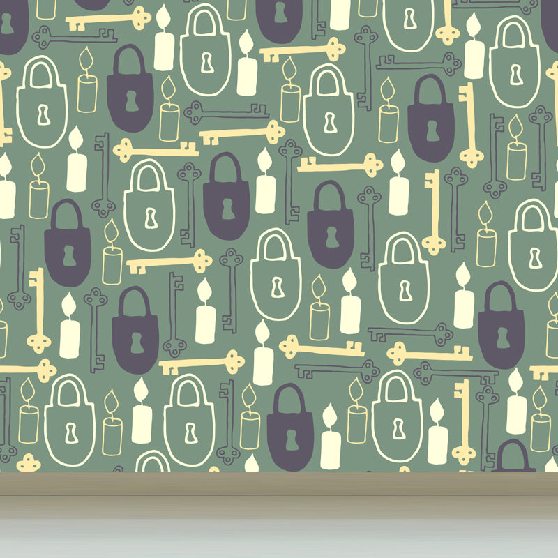 Whole Cartoon Pattern Mural Wallpaper Decorative Modern Girls Bedroom Wall Covering