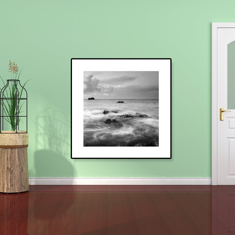 Foto Oceaan Canvas Print Donkere Kleur Moderne Muur Kunst Decor voor Huis Interieur
