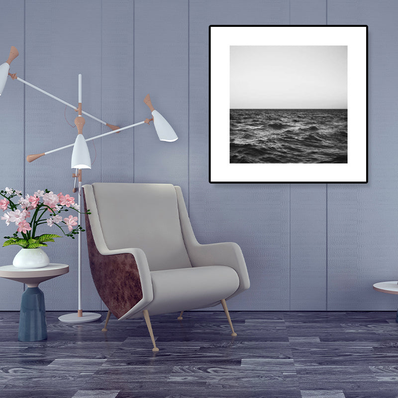 Foto Oceaan Canvas Print Donkere Kleur Moderne Muur Kunst Decor voor Huis Interieur
