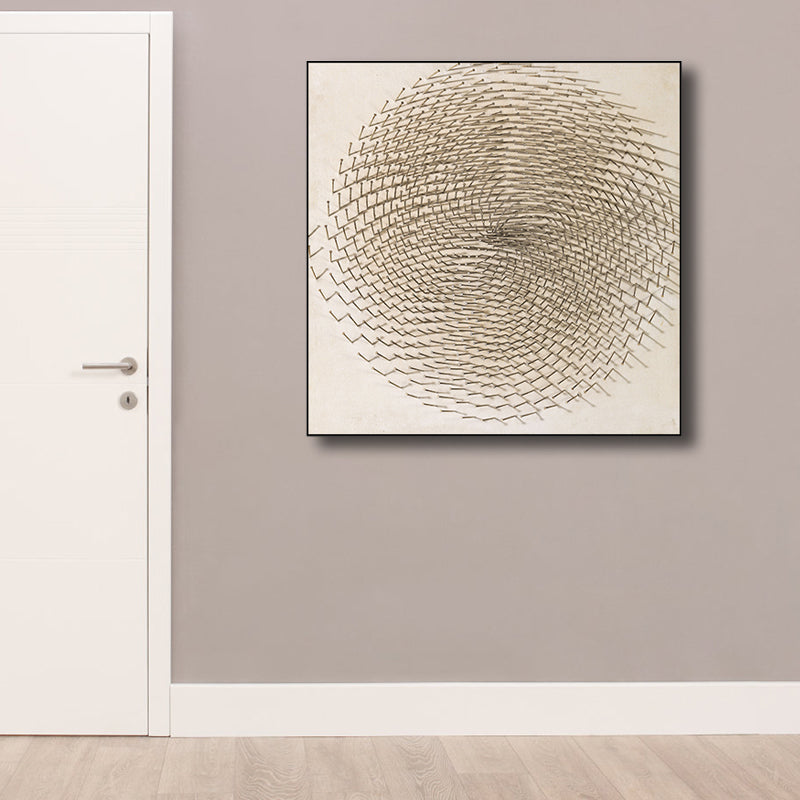 Abstract Art Print getextureerd Scandinavisch huis interieur wanddecoratie in lichte kleur
