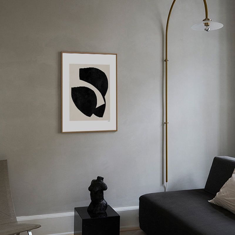 Pastellfarbene nordische Leinwand mit abstraktem Druck, Wandkunst-Dekor für das Wohnzimmer