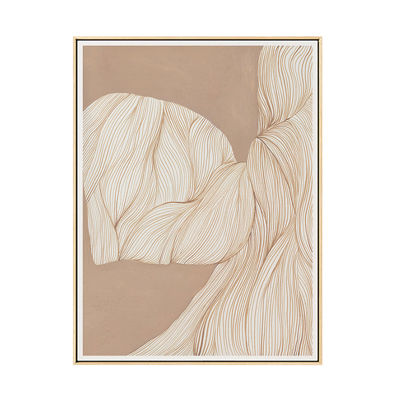 Illustration Devise Pattern Wall Print Dining Room Abstract Canvas in Light Color