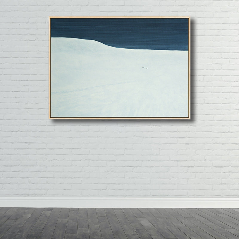 Illustration Wildland Canvas Wall Art Desolated Scenery Painting for Boys Bedroom