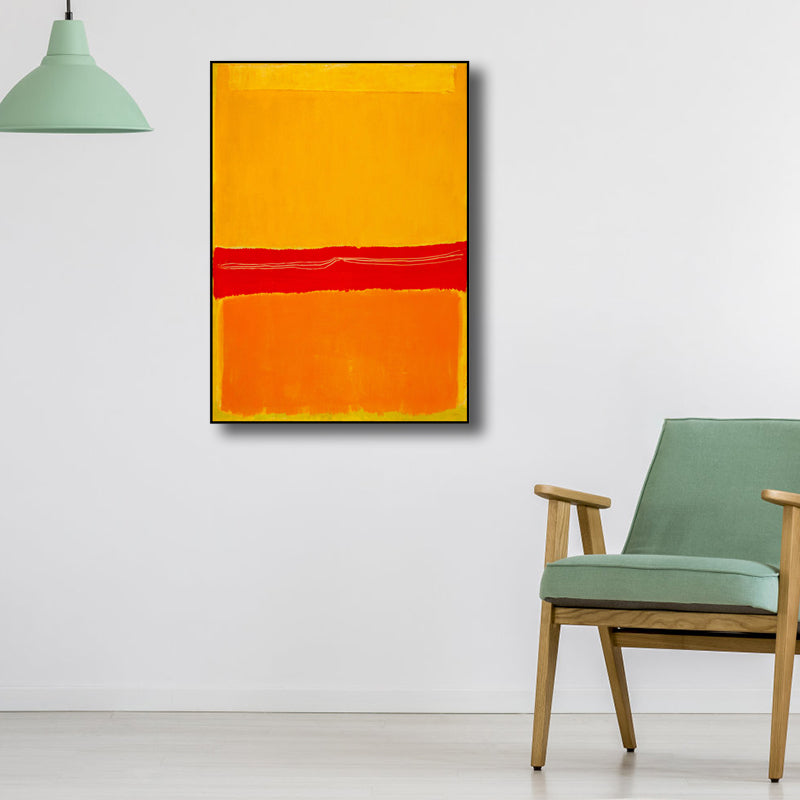 Illustrated Abstract Wall Art Print Nordic Textured Family Room Canvas in Light Color