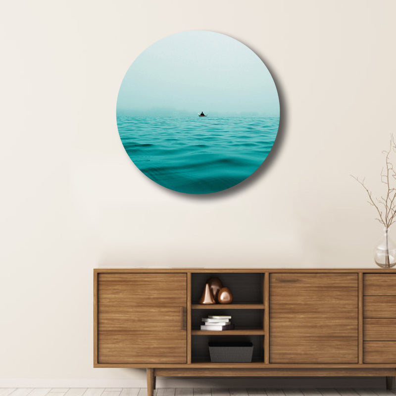Foto-Kunstdruck mit Meerblick, zeitgenössische Leinwand-Wanddekoration in sanften Farben für das Spielzimmer