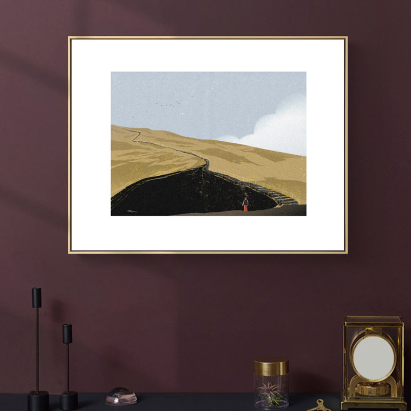 Toile imprimée de paysage naturel, couleur claire, décoration murale de campagne pour chambre à coucher, plusieurs tailles
