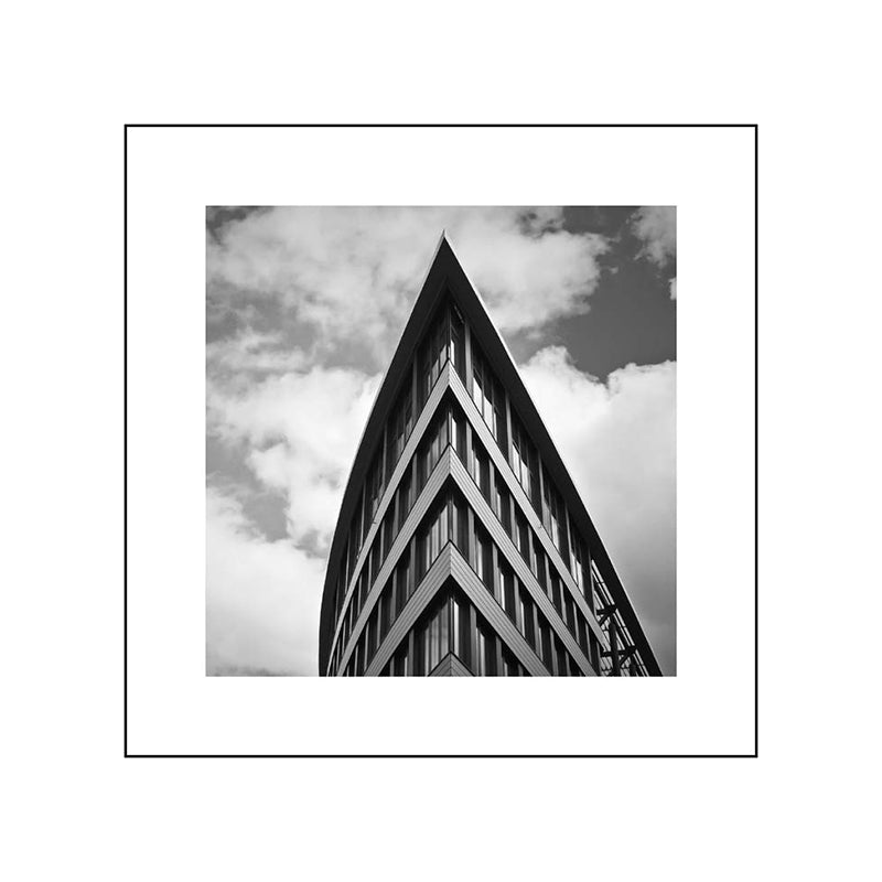 Photograph Architecture Wall Art Print in Dark Color Canvas Wall Decor, Textured