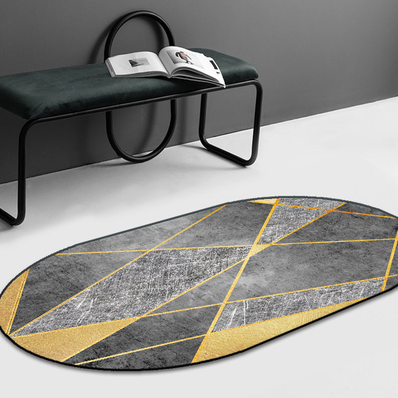 Veelkleurige geometrische patroon Tapijten Polyester Modern Tapijt Petvriendelijk wasbaar Wasbaar Non-Slip Area Tapijt voor woonkamer