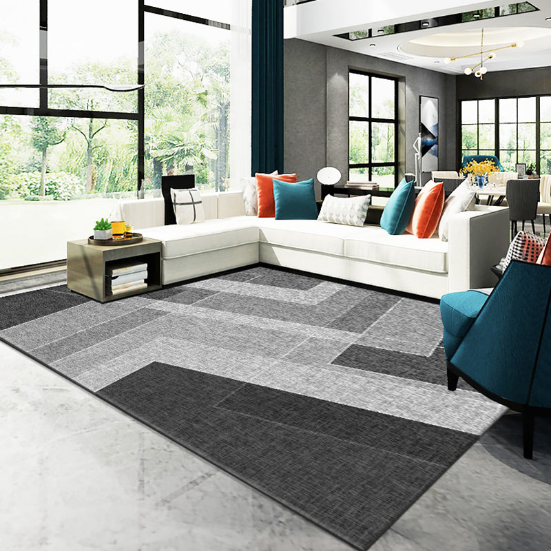 Veelkleurige geometrische patroon Tapijten Polyester Modern Tapijt Petvriendelijk wasbaar Wasbaar Non-Slip Area Tapijt voor woonkamer